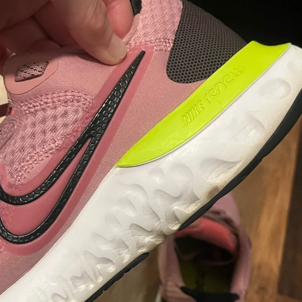VGUC Nike Renew Women's Pink and Black Running Shoes - Picture 9 of 10